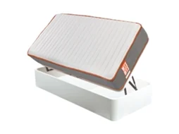 Pack WHAT THE SLEEP Sommier Branco + Colchão Molas Ensacadas Funk (90 x 190 - 56 Cm de Altura)