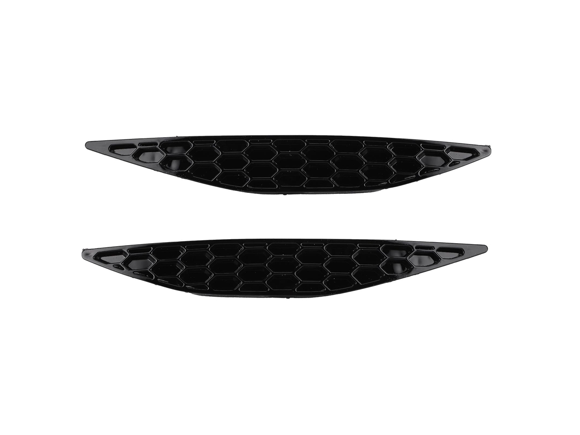 2pcs Gloss Black Rear Bumper Reflector Delete Set Fit For Mk7 R Rline 2013 2016