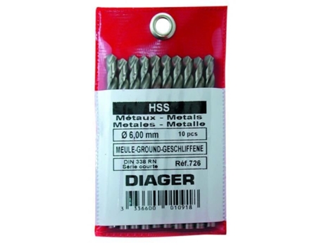 Broca para Metal Hss Pro com Diâmetro 02 5 DIAGER