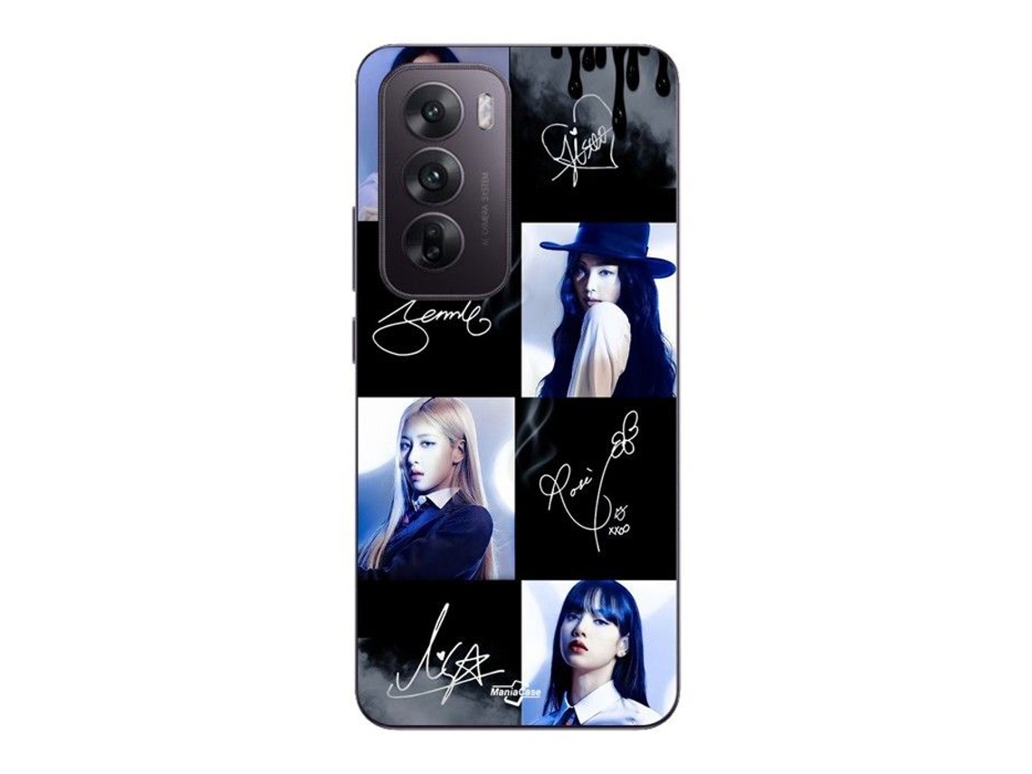 Capa Para Oppo Reno 12 5g, Preta, Silicone, Macia