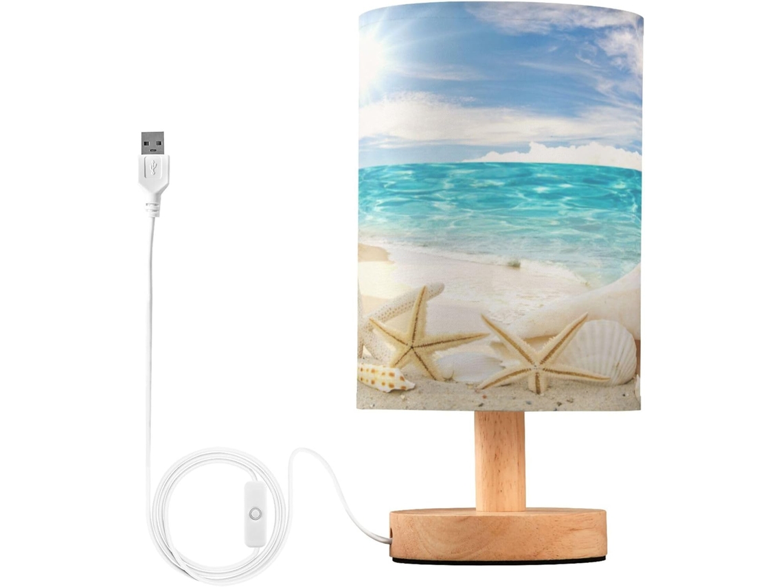 Luminária De Leitura Usb, Luminárias De Leitura Elétricas, Quarto Infantil, Azul Caribenho, Praia De Verão