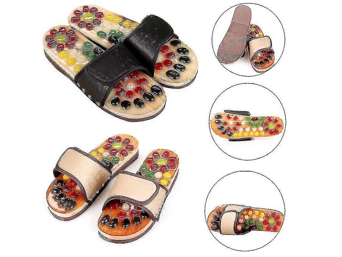 Chinelo De Massagem Com Acupressão 2024 - Chinelo Massageador Para Os Pés - Sandálias Para Fascite Plantar