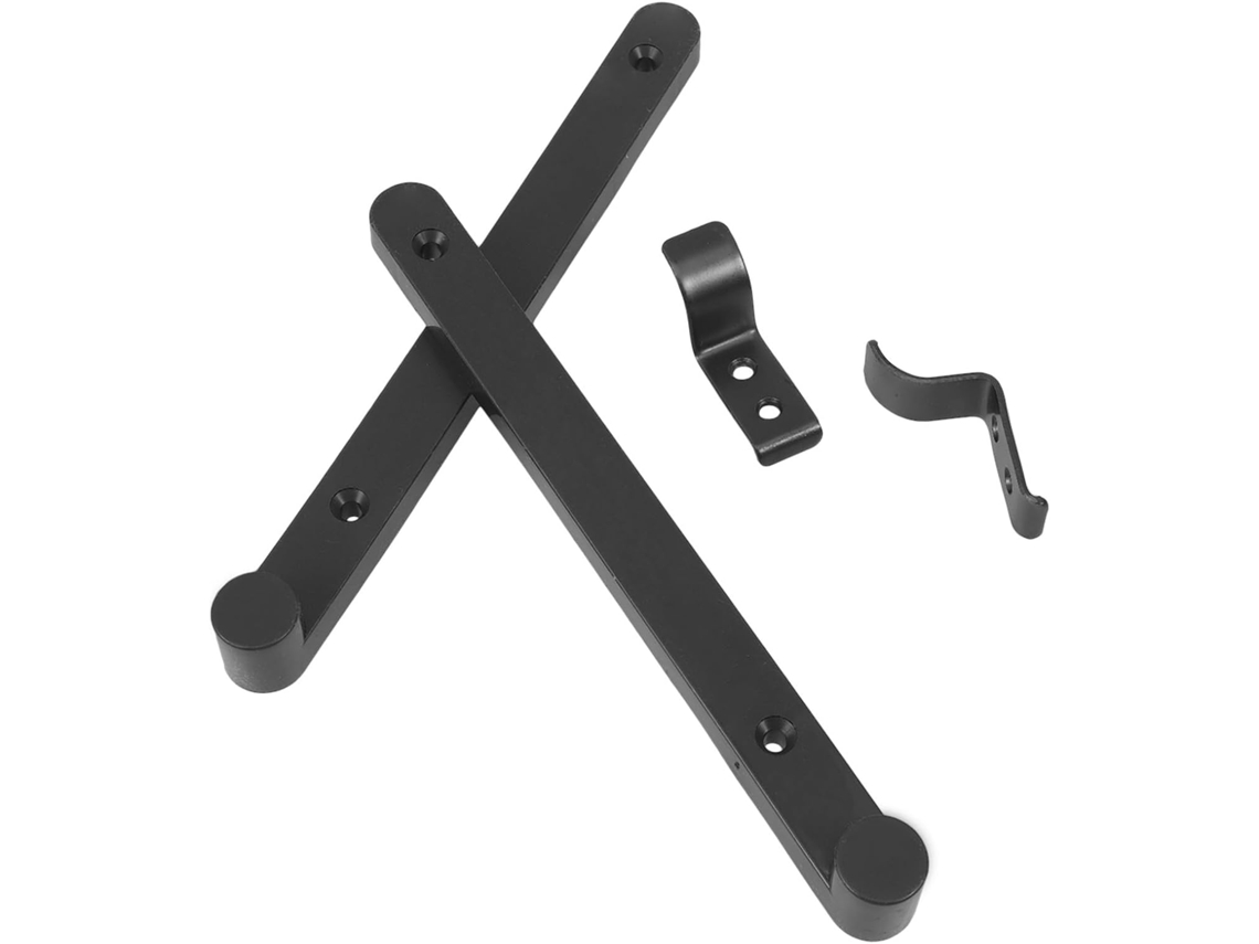 Guia De Porta Basculante Ibasenice Em Plástico Preto Para Armários E Recipientes, Com Trilho De Montagem Lateral Oculto