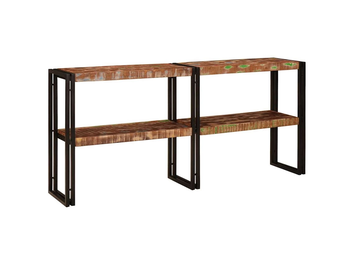 Vidaxl Aparador Multicolor 160 X 33 X 75 Cm Madeira Reforçada Sólida