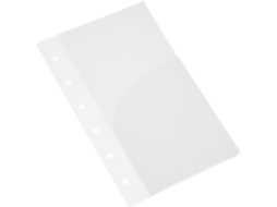 Pasta Econômica Stobaza De Camada Dupla A7, Fosca Transparente, Com 6 Furos, Divisória Removível E Reutilizável Para
