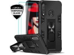 Capa + Película Huawei P30 Lite HONGWE. Preto