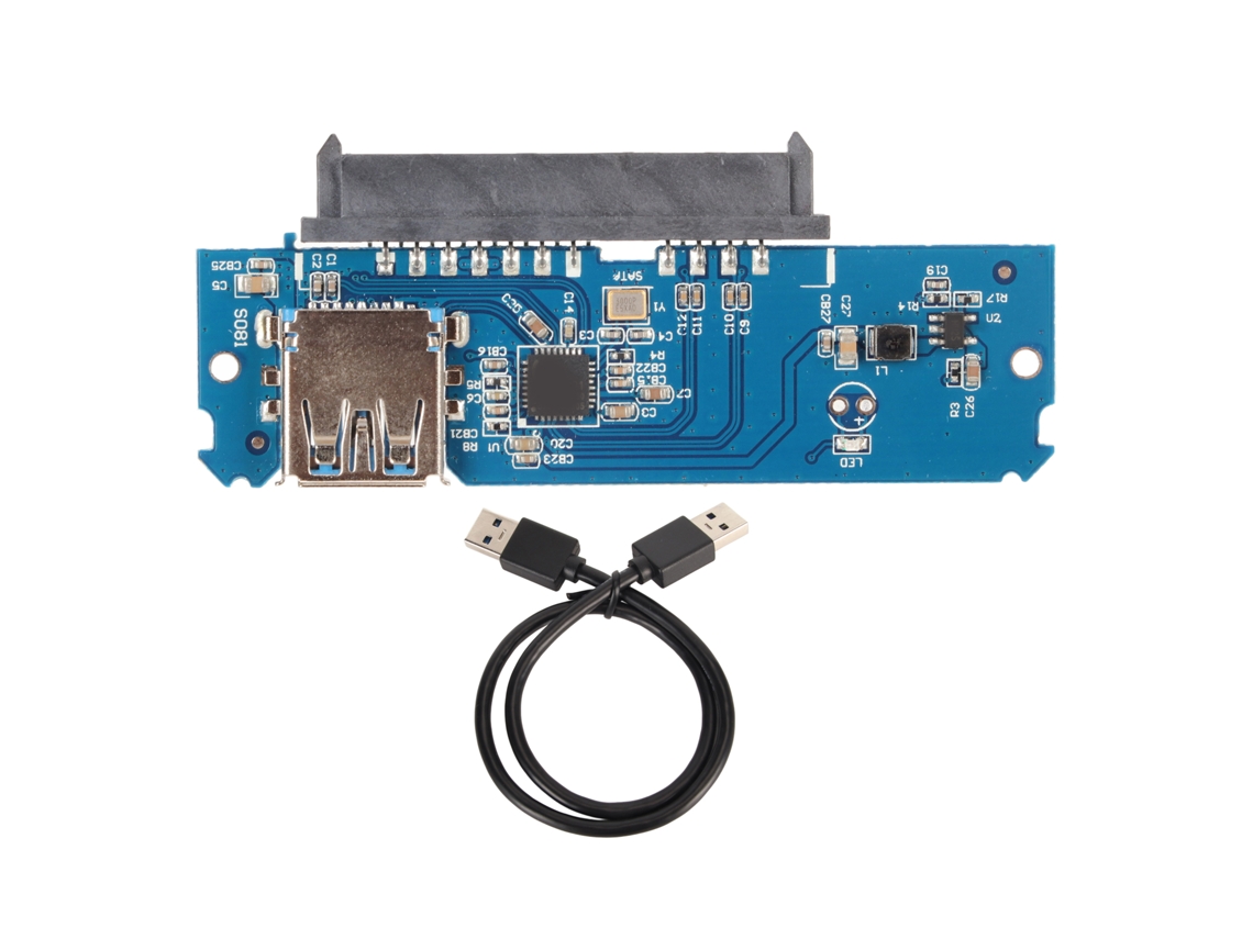 Adaptador Usb 3.0 Para Sata 6gbps Plug And Play Com Indicador Led Para Hdd/ssd 2.5 Luz Dourada