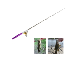 Combo Vara e Molinete de Pesca Portátil Mini