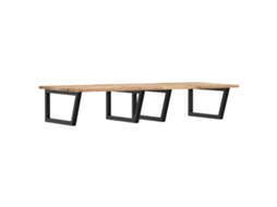 Basin Shelf, Basin Shelves Vidaxl Marrom Madeira De Acácia (140 X 60 X 2 Cm)