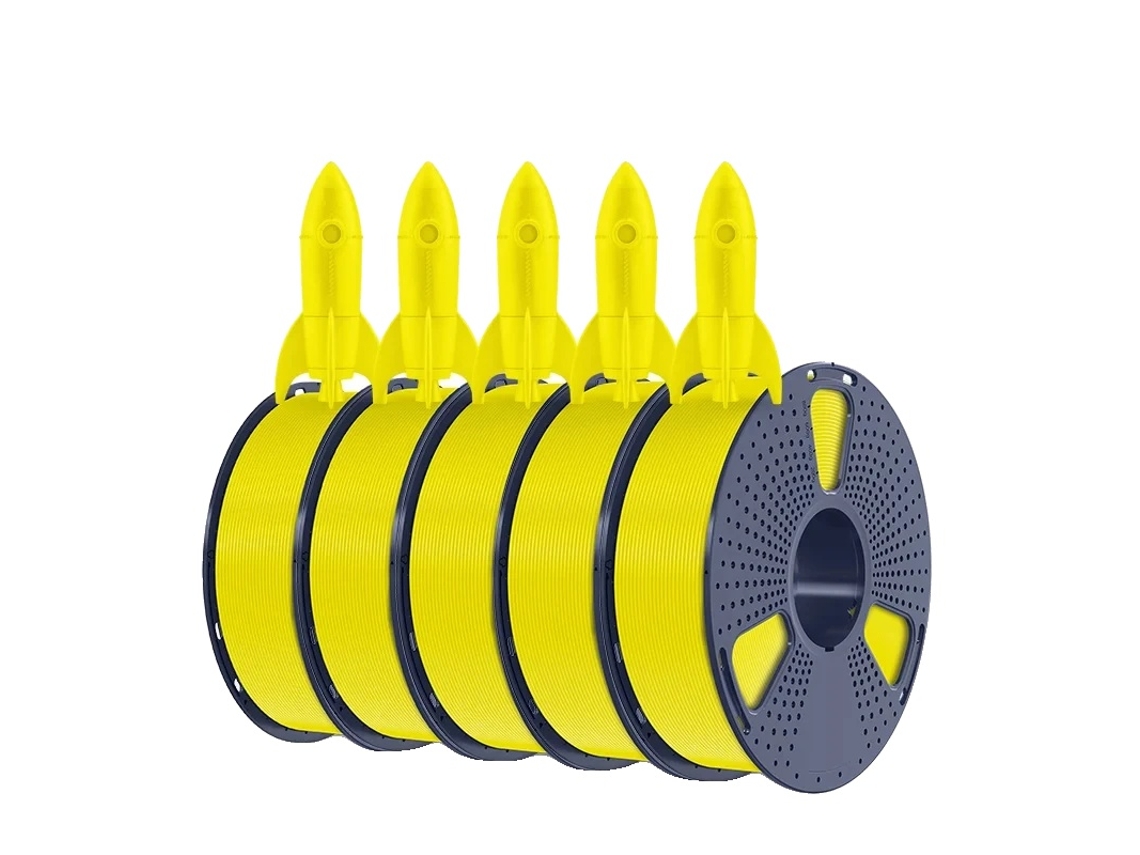 Filamento Para Impressora 3d, Pla De Alta Qualidade, Capacidade De Impressão Rápida, Hs Pla Amarelo 5kg Oem