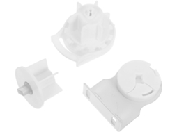Suporte De Janela Wakauto, Conjunto De 5 Peças, Em Plástico Branco, Engenharia De Precisão, Adequado Para Escritório E