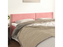 Vidaxl Cabeceiras Rosa 180x5x78/88 Cm Veludo
