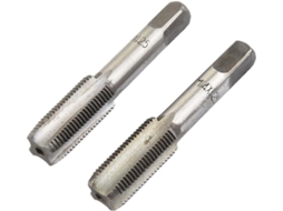 Conjunto De 2 Ferramentas Corte Hss M14 X 1, 25mm Com Rosca Direita Para Aço, Alumínio, Latão E Madeira, 80mm De