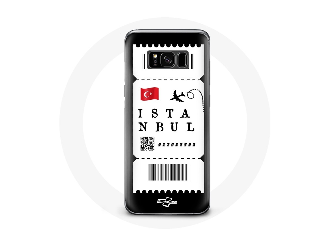 Capa para Samsung Galaxy S8 bilhete de avião Istambul Turquie