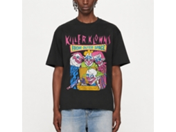 Rockinstone Killer Klowns Pizza Deliveries Black Adult T-shirt Size:xxxl