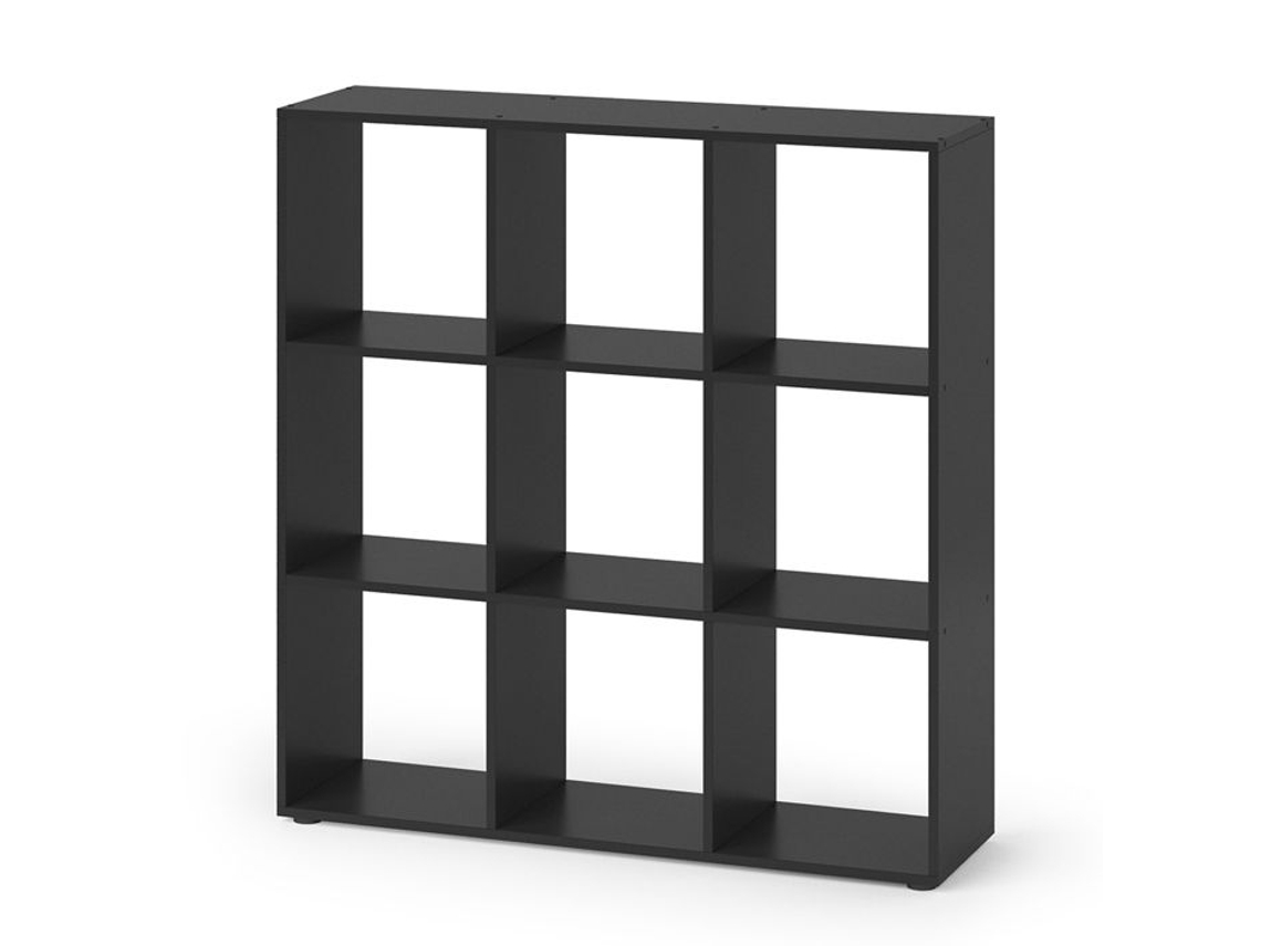 Unidade de armazenamento de cubos Vicco Nove, preta, 104 x 108 cm