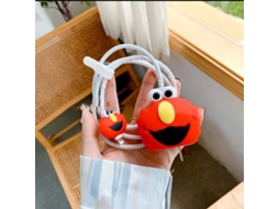 Capa Protetora Carregador Ios 20w 18w Silicone Cute Sésamo Rua