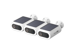 Câmera Solar, 4k Uhd, Detecção Por Ia, 3pcs