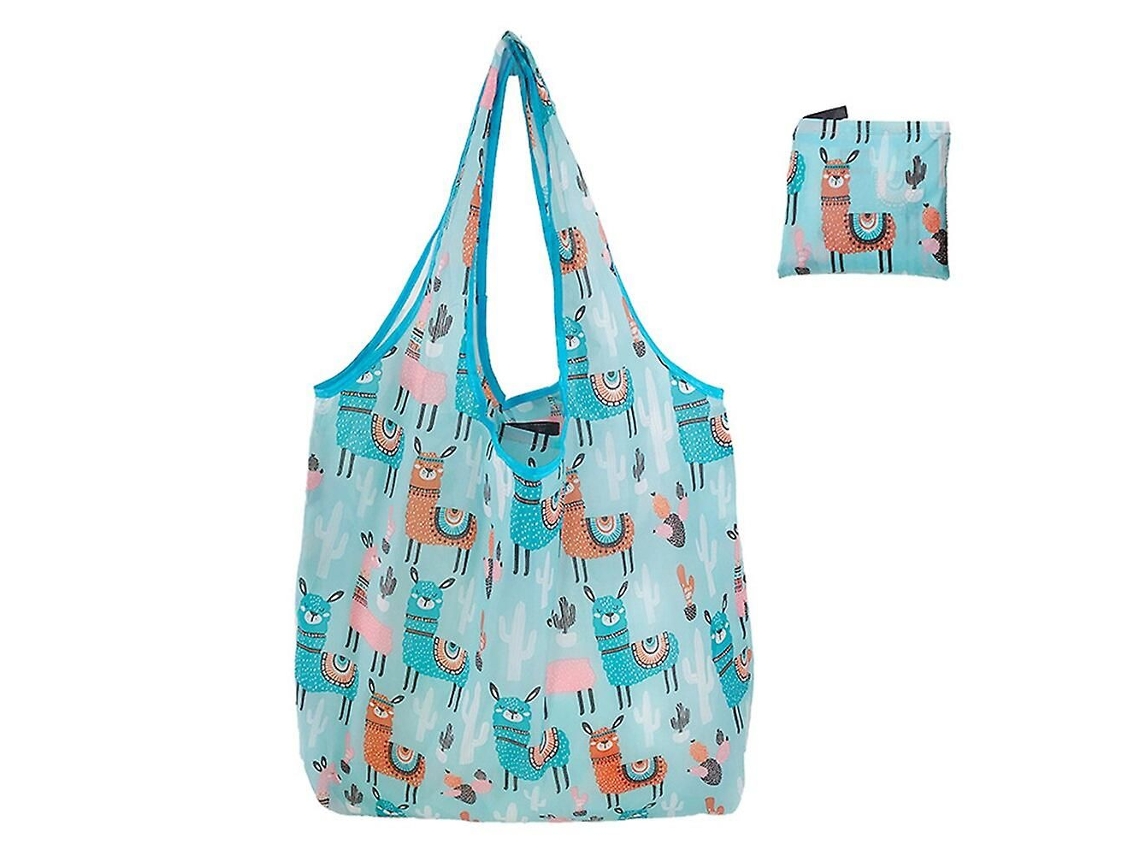 Sacola de Compras Grande, Reutilizável, Ecológica, para Supermercado, Guardar Brinquedos Praia , Bolsa Ombro Compras, S GOKOCO