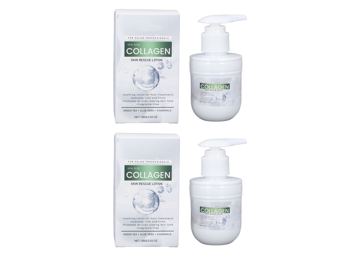 2 unidades de Creme Hidratante com Colágeno para Pele Seca, Firmeza e Efeito Lifting, Loção Corporal 100g