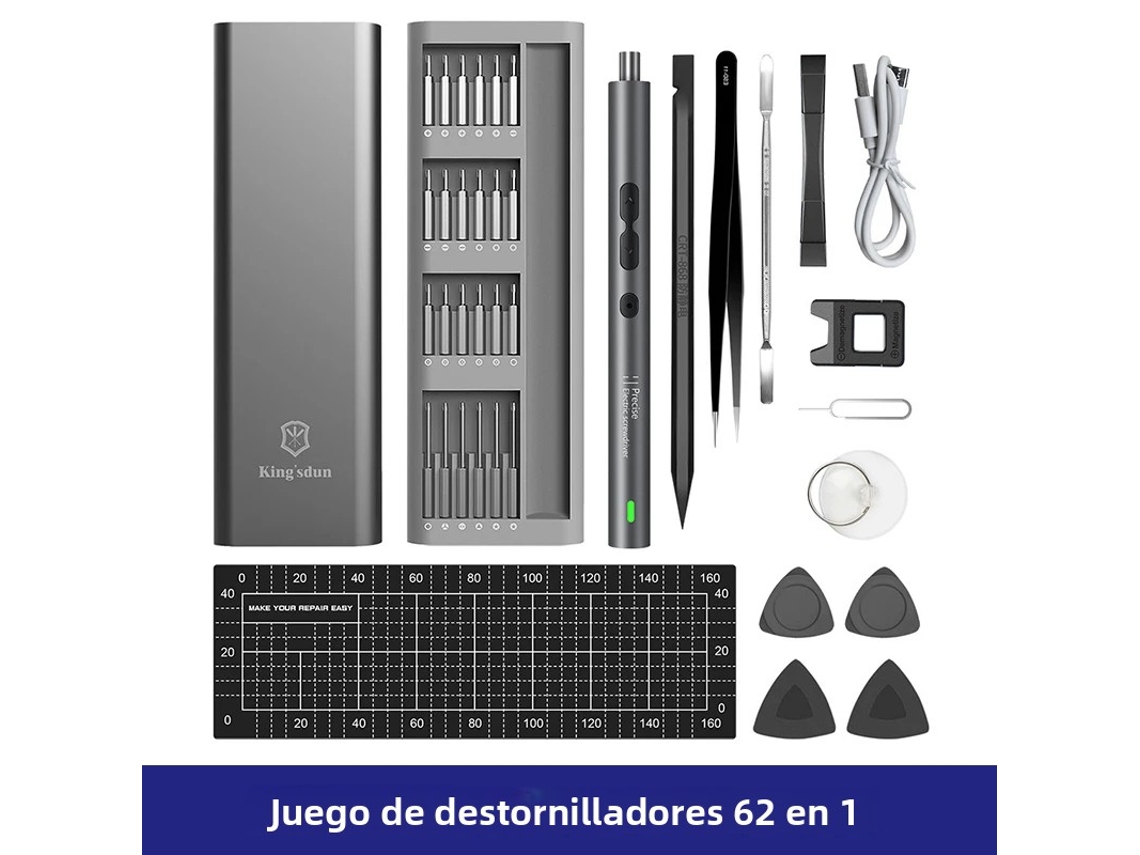 Conjunto De Chave De Fenda Elétrica 6 Em 1 Com Cabo De Precisão, Conjunto De Ferramentas Sem Fio Compactas