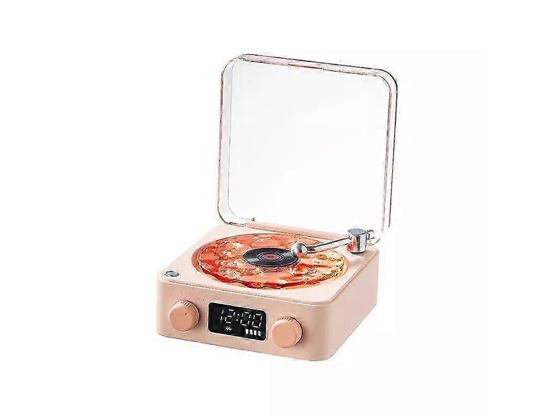 Toca Discos Lumena, Alto Falante Bluetooth Waves Vinyl Com 4 Modos Ajustáveis Slowmoose