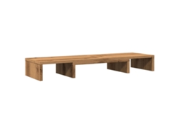 Monitor Stand, Monitor Stands Vidaxl Marrom Madeira Processada (80 X 24 X 10.5 Cm)
