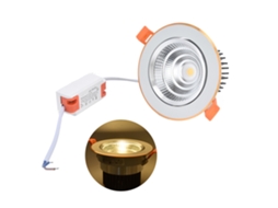 Luz Embutida Led Halo 4.3 polegadas 7w 3000k S/MARCA com Ângulo Ajustável