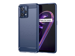 Capa De Celular De Fibra De Carbono Tpu Com Textura Escovada Para Realme 9 Pro