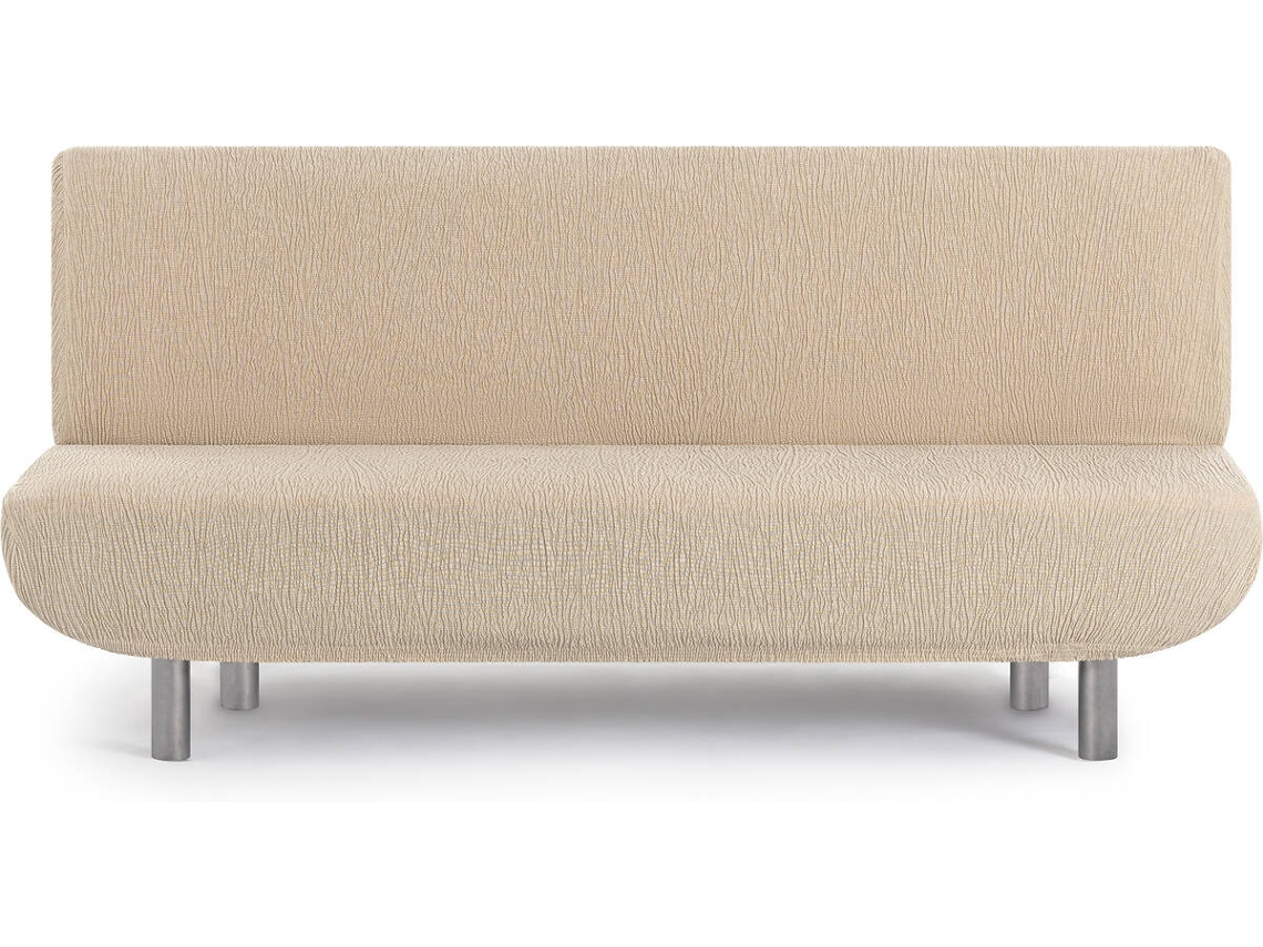Capa de Sofá Clic Clac 3 Lugares EYSA Premium Troya Tecido Elástico (200 x 140 x 100 cm - Poliéster e Algodão - Crudo)