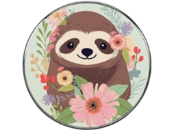 Ímã De Geladeira Com Bicho Preguiça E Flor, Ímã De Geladeira Fofo E Colorido, Ímãs De Liga Metálica Para Quadro Branco