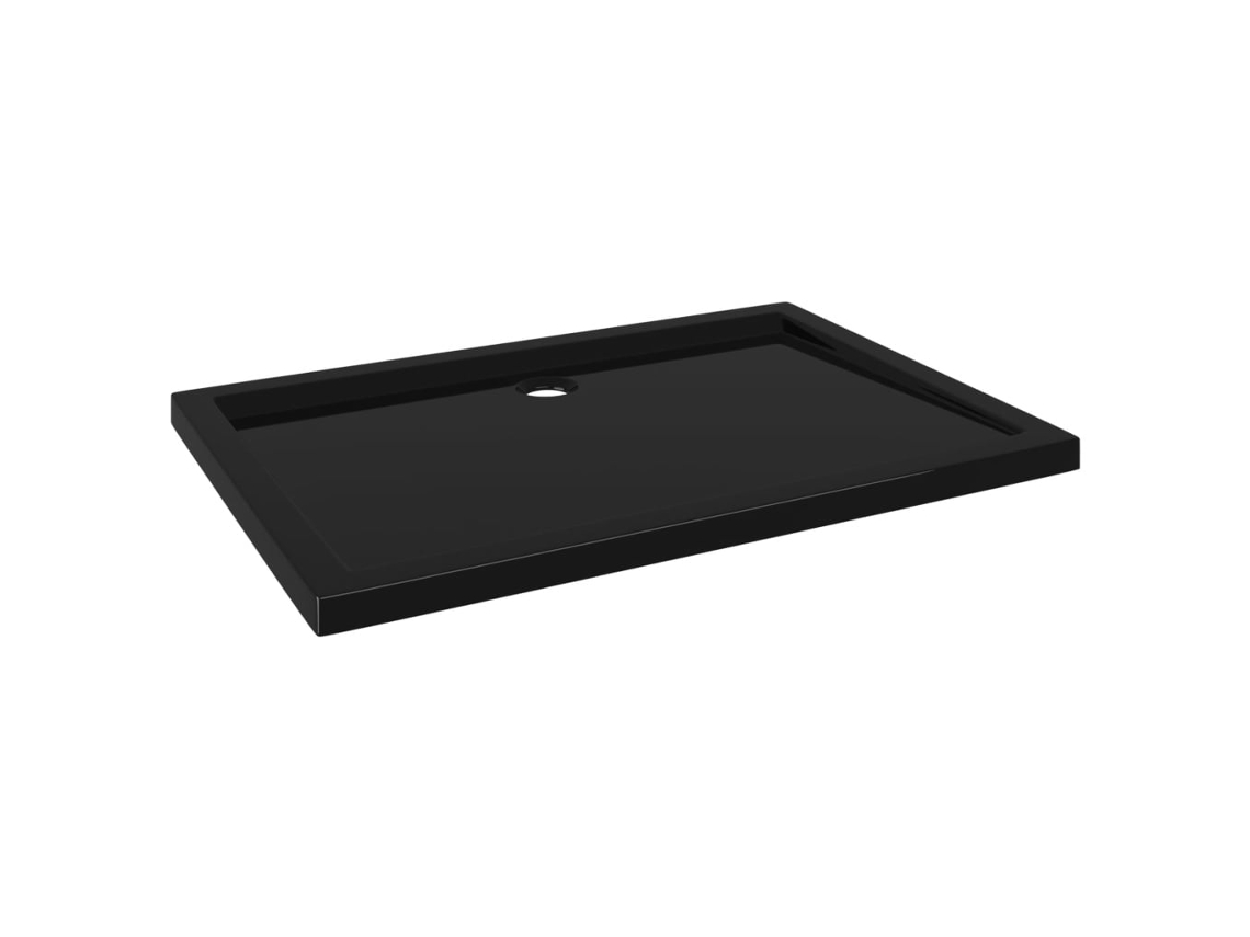 Base de Duche VIDAxL Retangular 80x110 cm Abs Preto