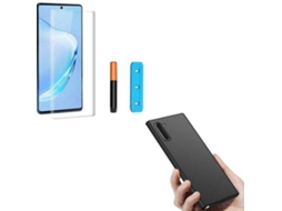 Kit Capa e Película de Vidro Nano Curved UV Samsung Galaxy Note 10 SlimShield Preto