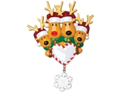 Ornament De Árvore De Natal Nome Personalizado Com Mensagem De Benção