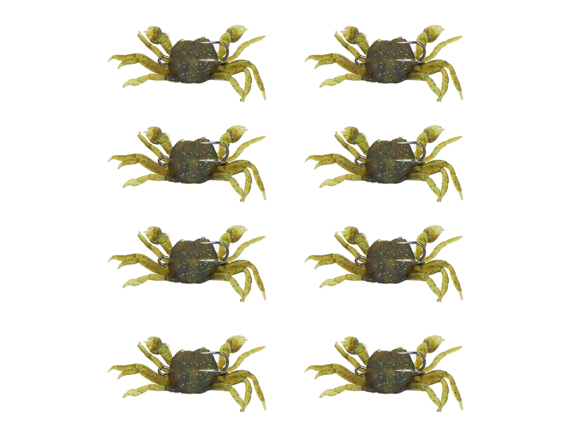 Isca Artificial Crab 13cm 33.5g com Anzóis Verde Marrom