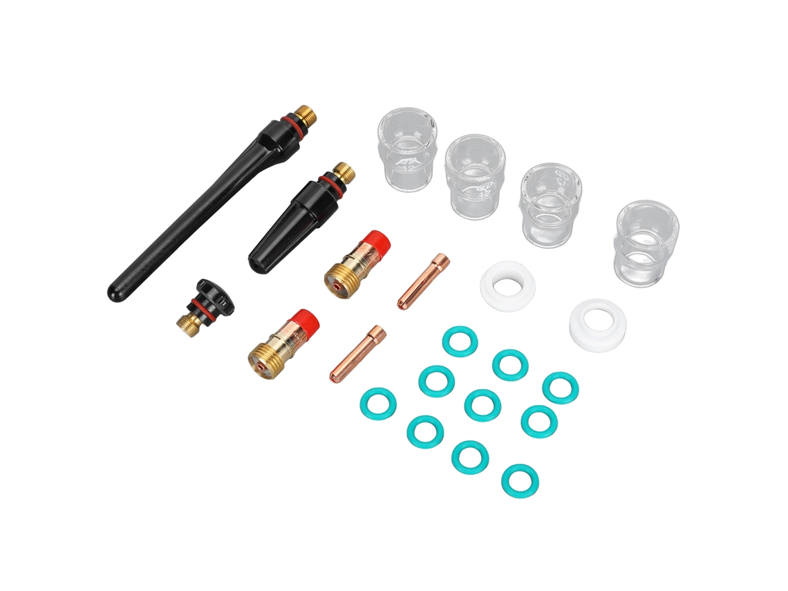 Kit De Acessórios Para Soldadura Tig Com 23 Peças: Copo De Vidro, Acessorios E Ferramentas Para Wp17/18/26