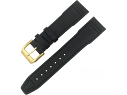 Pulseira de couro com 24 Mm Alta Qualidade Confortável Resistente S/MARCA