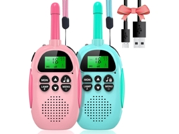 Walkie Recarregável de Longo Alcance com Visor LCD BRILVIBERA
