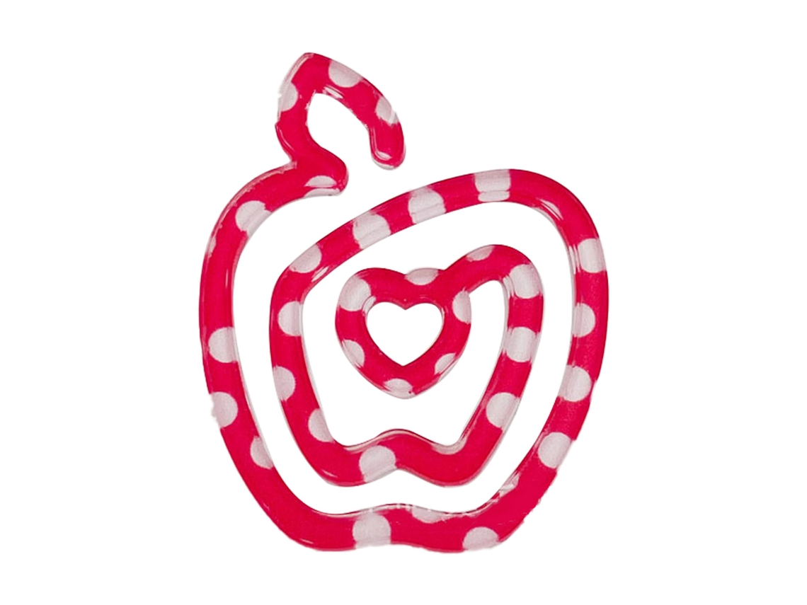 Marca página Paper Clip Forma Fruta Vermelho