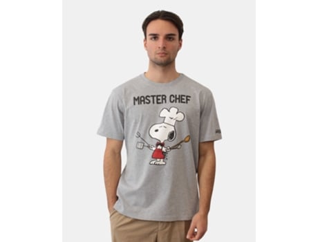 T-shirt De Homem Mc2 Saint Barth Classic Snoopy Master Cinzento (s)