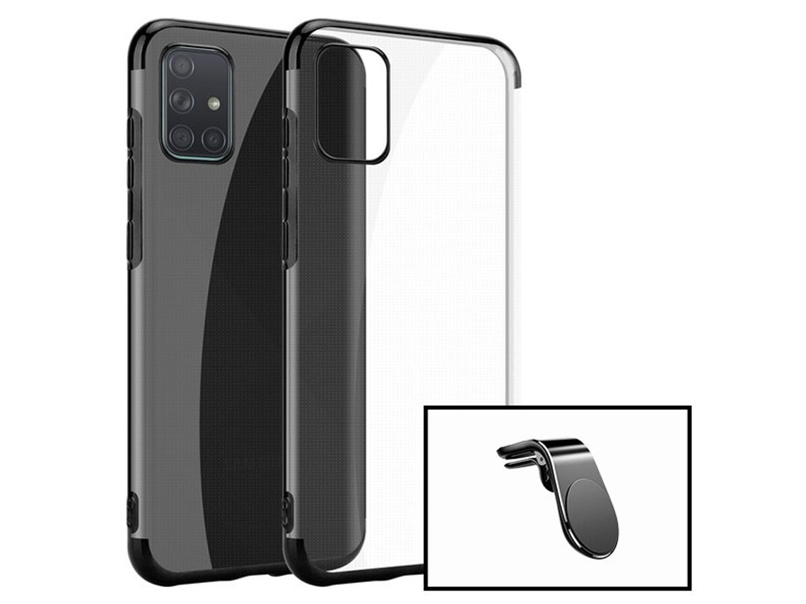 Kit Capa e Suporte Magnético Auto Huawei P40 Pro Plus SlimArmor Preto