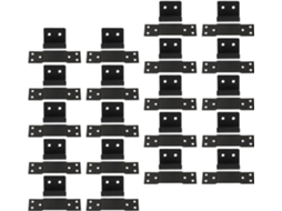 Ganchos De Aço Inoxidável Preto Azulejos, Tamanho Pequeno 10mm X 20mm, Pacote Com 40 Peças, Suporte Resistente