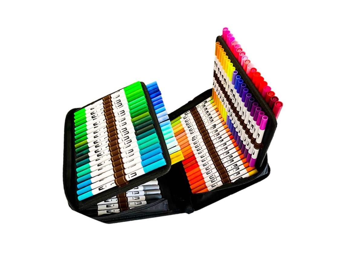 Conjunto De 120 Canetas Aquarela Para Pintura Com Canetas De Pincel Macio À Base De Água Olysi Shop
