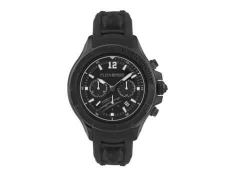 Relógio Homem Warrior Tech 47,50 Mm Bracelete De Silicone Cor Da Bracelete Preto À Prova De Água 5 Bar Philipp Plein Sport