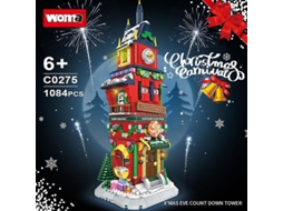 Rvore De Natal Papai Noel Renas Natal Meia Casa Torre Blocos De Construo Cidade Inverno Casa Natal Carro Modelo Brinquedos Presentes Hengjian