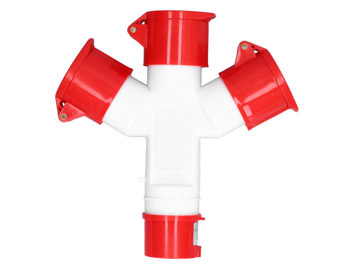 Conector elétrico industrial à prova d'água HR-1014 de 3 vias e 16 A para uso interno e externo
