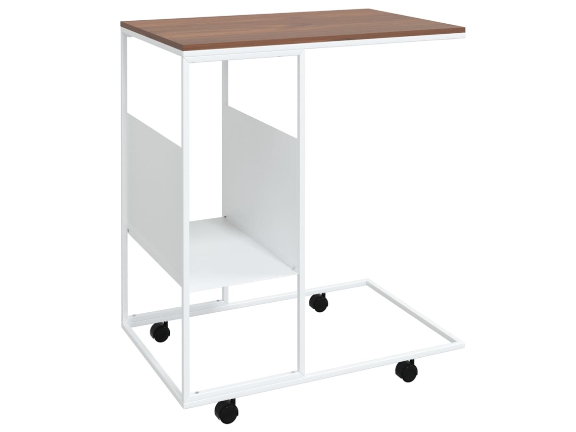 Side Table, Side Tables Vidaxl Branco Madeira Processada (n/a)