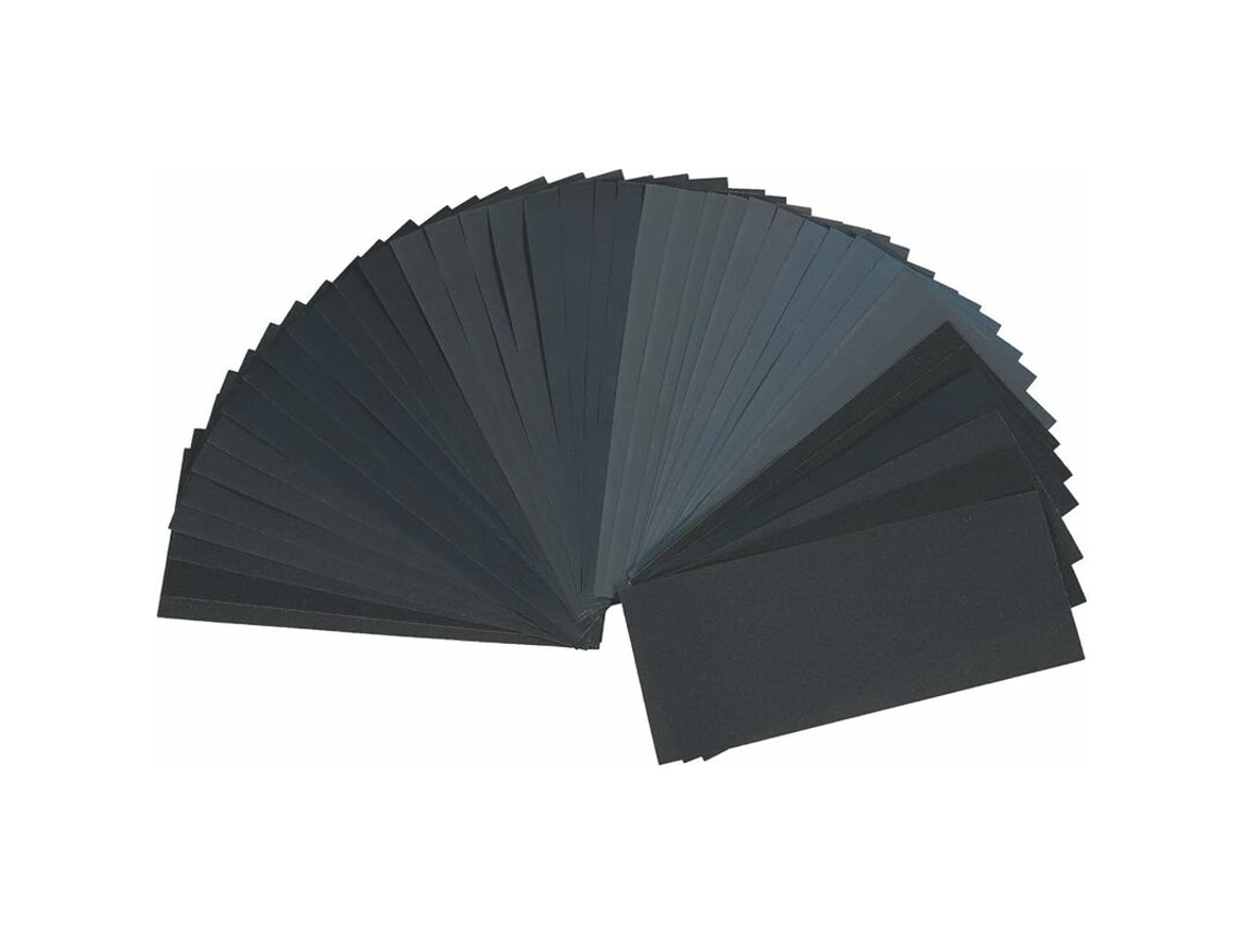 Conjunto De 40 Lixas Abrasivas 4 X 10 Grão Extrafino 320/400/600/800/1000/1200/1500/2000/2500/3000 Para Lixar Plástico Faróis A Seco E Úmido