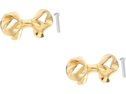 Conjunto De 2 Puxadores Decorativos Em Latão Com Formato De Nó Para Móveis, Ideais Para Armários E Guarda-roupas.