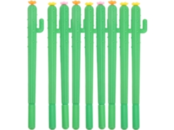 Ultechnovo Kit Com 10 Canetas Gel Em Formato De Cacto, Ponta Fina,